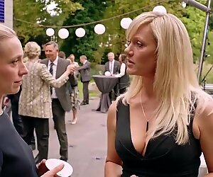 Anna Schudt - busty MILF in dress, Dekollete