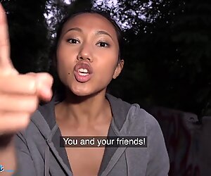 Public Agent agent gives it to Asian babe May Thai doggy style
