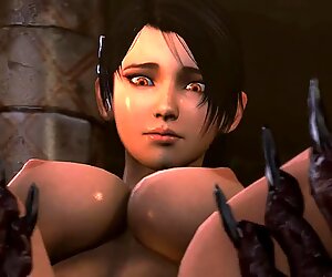 Horny Tomb Raider Is Captured and Forced (Japan Porn Anime)