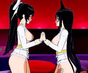 Azur Lane - Atago and Takao 3D Hentai Threesome